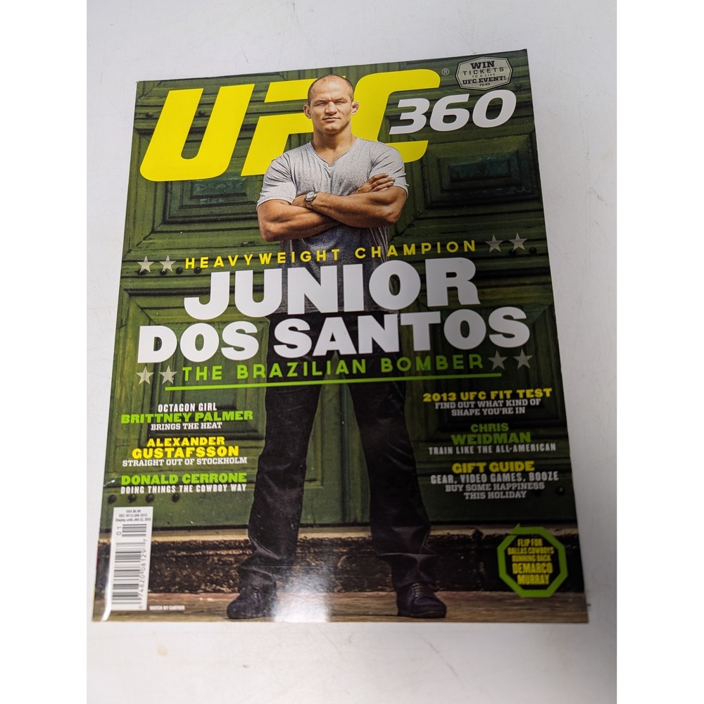 UFC 360 Magazine Issue 01 Junior Dos Santos DeMarco Murray Dec 2012 Jan 2013